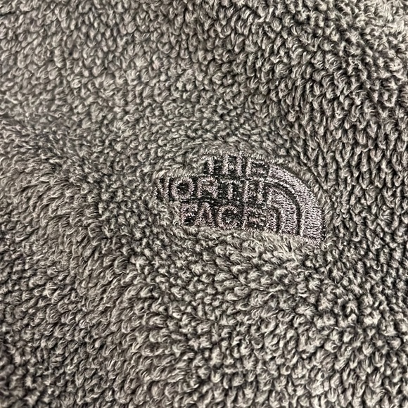 Northface Fleece Jacket Dark Gray Front Zip Closure Front Pockets Size M - Picture 2 of 3